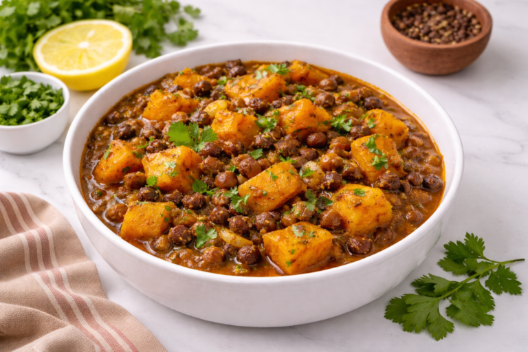 Pumpkin Black Chana Sabzi